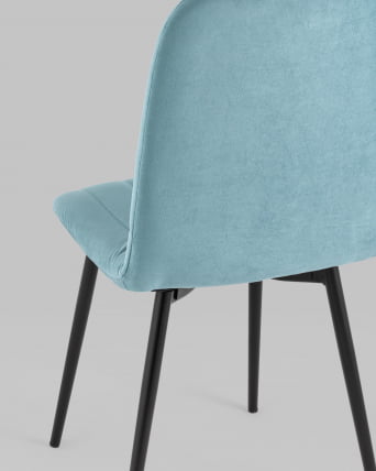 Стул Еасй велюр Пыльно-голубой / Easy_6